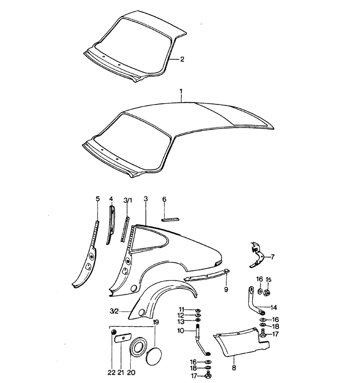 Porsche 911 Turbo (930) Parts